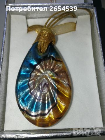 Колиета от Муранско стъкло , снимка 4 - Колиета, медальони, синджири - 30701564