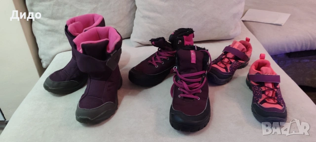 Водоустойчиви Туристически обувки Quechua 33 и 37 номер