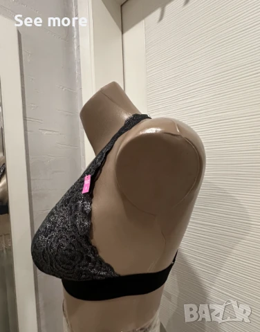 Victoria's Secret бюстие с блясък S, снимка 8 - Корсети, бюстиета, топове - 51426389