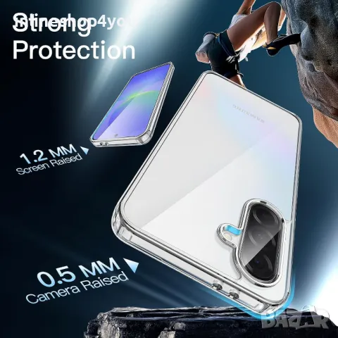 Прозрачен Кейс SPACE CASE за Samsung Galaxy A56, снимка 5 - Калъфи, кейсове - 49978430