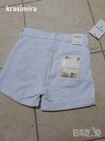 Къси панталонки в бяло , снимка 6 - Къси панталони и бермуди - 46448354