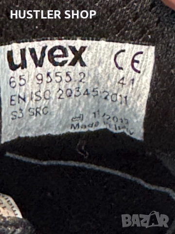 Работни обувки с метално бомбе UVEX.Номер 41, снимка 7 - Други - 51992161