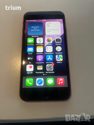 Apple Iphone SE 2020 64GB red отключен с 6 стъклени протектора, снимка 3 - Apple iPhone - 48981713