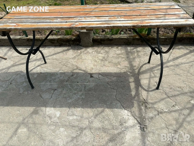 Масивна Дървена Маса 180/60, снимка 2 - Маси - 54272569