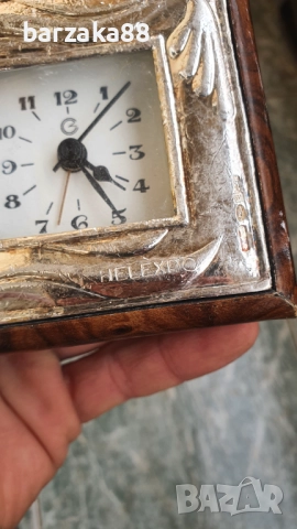 Часовник със сребърно фолио 925, снимка 4 - Антикварни и старинни предмети - 52220332