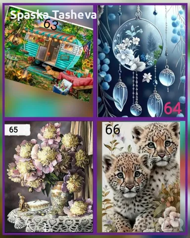 Диамантени комплекти за цялостно лепене , снимка 15 - Гоблени - 50425048