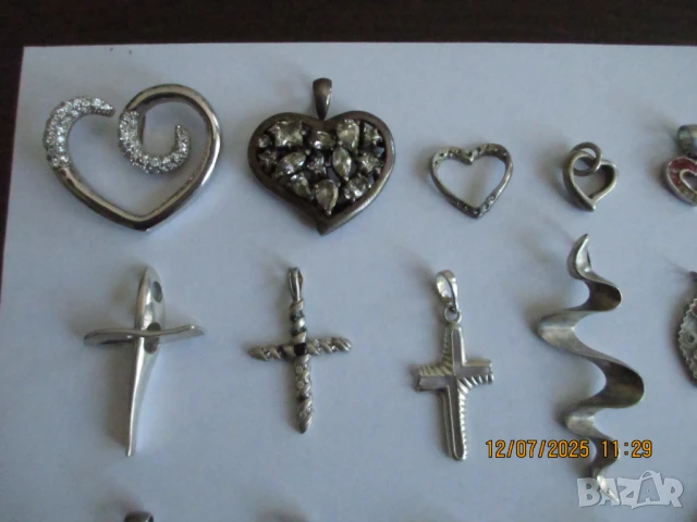 Сребърни висулки обновена, снимка 2 - Колиета, медальони, синджири - 22154141