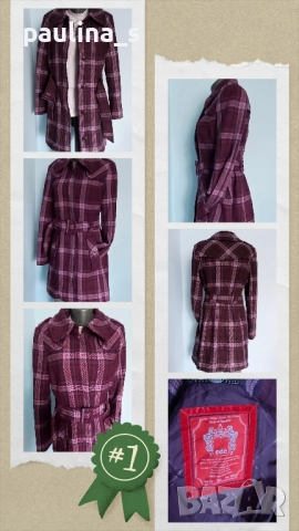 Два различни броя / Уникално Винтидж Вълнено палто "EDC" by Esprit , снимка 9 - Палта, манта - 48424841