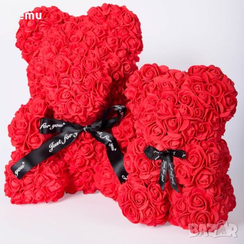 Червено мече от рози. Перфектният подарък за свети Валентин. Височина: 25см, снимка 1 - Романтични подаръци - 45775135