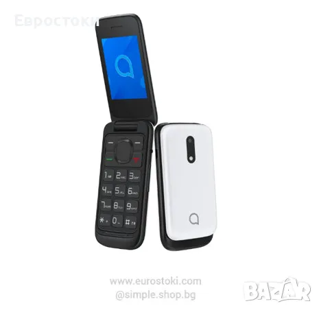 Мобилен телефон Alcatel 2057D, 4MB, 4MB RAM, Dual-SIM, цвят: бяло, снимка 1 - Телефони с две сим карти - 47240959