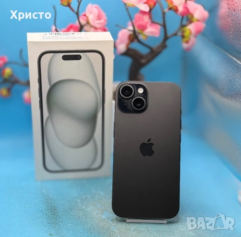 ГАРАНЦИОНЕН!!! Apple iPhone 15, 128GB, 5G, Black   , снимка 3 - Apple iPhone - 54264082