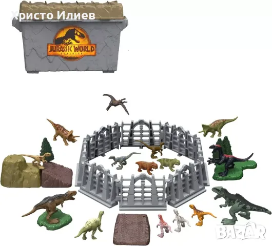 Комплект 15 Динозаври клетка аксесоари Jurassic World Джурасик свят Оригинална Mattel, снимка 2 - Фигурки - 47988198