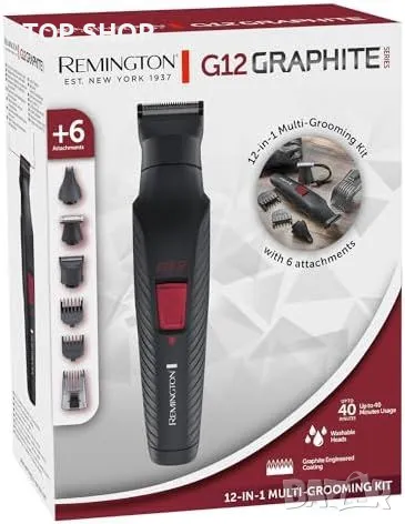 Нов Remington 12 в 1 Мулти Комплект за Мъже подстригване с 6 Приставки, снимка 5 - Машинки за подстригване - 49956887