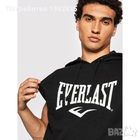 НОВ оригинален суичър / тениска без ръкави EVERLAST размер L от САЩ, снимка 6 - Спортни дрехи, екипи - 52454766