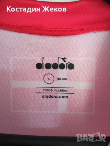 Нова със етикет. Много хубава оригинална спортна блузка.  diadora , снимка 3 - Тениски - 45633279