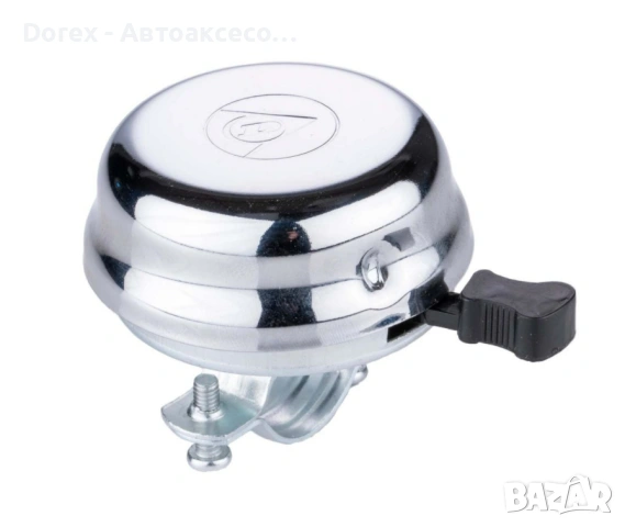 Метален звънец за колело велосипед скутер DUNLOP, снимка 2 - Части за велосипеди - 53606195