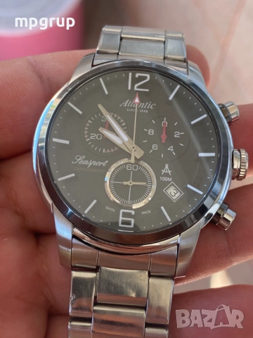 Продавам оригинален Мъжки часовник Atlantic Seasport 87466.42.45, снимка 3 - Мъжки - 53936388