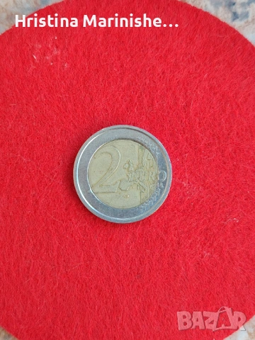 2 евро монета Италия 2005 на Данте Алигери, снимка 2 - Нумизматика и бонистика - 53656930