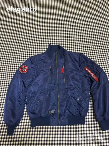 ALPHA INDUSTRIES RBF Мъжко зимно изолирано яке бомер размер Л, снимка 3 - Якета - 48445562