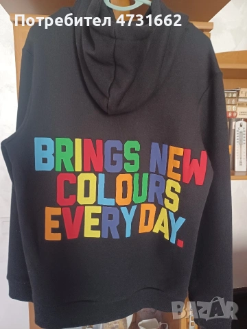 Суичър Bershka  НОВ,с етикет, размер S , снимка 2 - Суичъри - 53400075