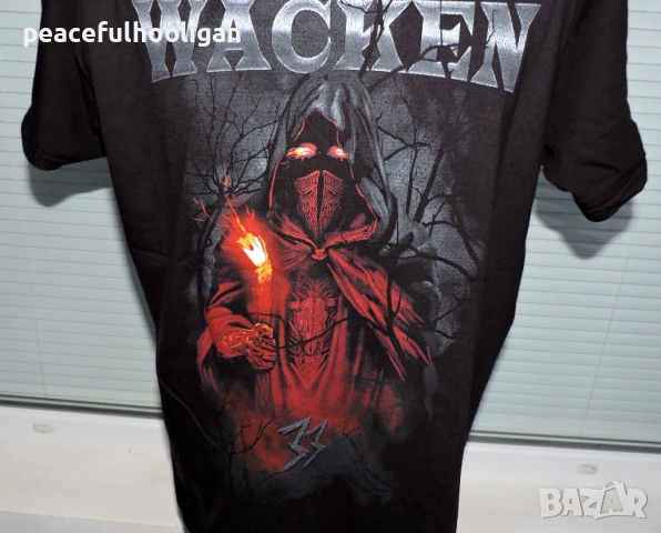Wacken Open Air We Return to the unholy Ground Double Sided Graphic Print - мъжка тениска размер L, снимка 2 - Тениски - 53572307