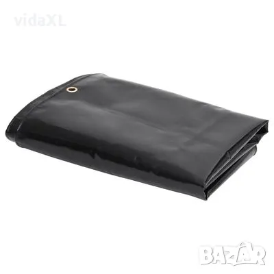 vidaXL Брезент, 650 г/м², 3,5x5 м, черен（SKU:151363）, снимка 1 - Други - 48901360