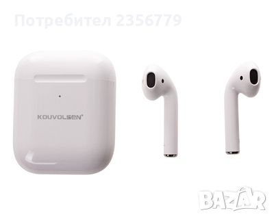 Бели  безжични  bluetooth слушалки, снимка 2 - Bluetooth слушалки - 45648436