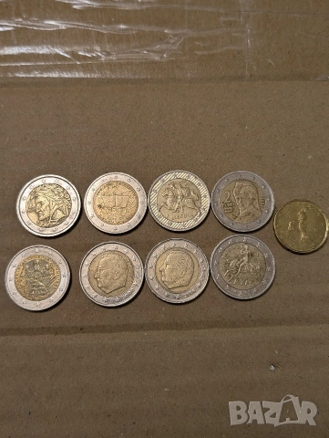 старинни евро монети по 2 евро рядка находка 
