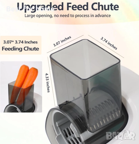 Електрическа машина за рязане на зеленчуци, снимка 6 - Съдове за готвене - 52142810