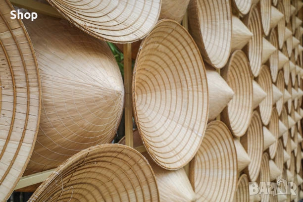 🌱 Виетнамска шапка 🇻🇳 🎋, снимка 12 - Шапки - 53633921