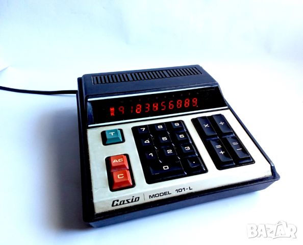 настолен калкулатор Casio Модел 101-l - 1973г, снимка 3 - Антикварни и старинни предмети - 45486137