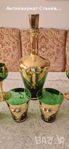 Комплект Bohemia Гарафа + 6 чаши, снимка 2 - Чаши - 51882752