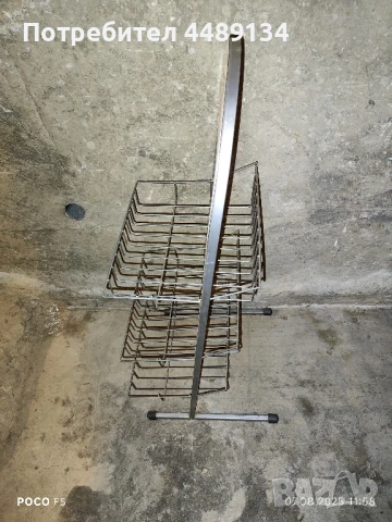 Метален стелаж за продукти с място за реклама, снимка 3 - Стелажи и щандове - 51286142