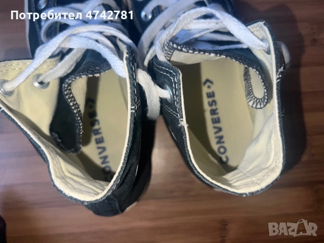 черни маратонки Converse, снимка 6 - Маратонки - 53539187