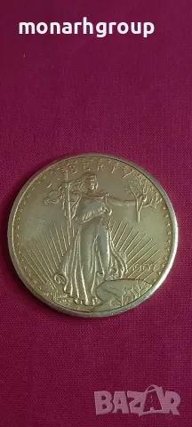 33.43 гр. Златна Монета 20 Американски Долара Двоен Орел Saint- Gaudens 1907- 1933, снимка 3 - Нумизматика и бонистика - 47509419