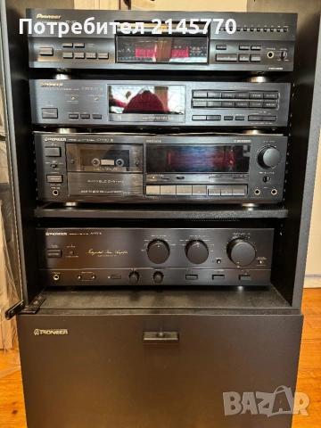 Оригинален аудио шкаф (rack) Pioneer комплект с аудио компоненти, снимка 3 - Ресийвъри, усилватели, смесителни пултове - 53275462