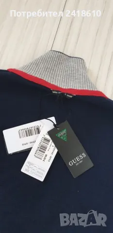 Guess Wool Full Zip Cardigan Mens Size S НОВО! ОРИГИНАЛ! Жилетка С цял Цип!, снимка 13 - Пуловери - 48337551