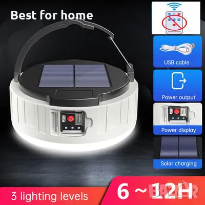  Соларна лампа за къмпинг  KSIJEH, снимка 8 - Соларни лампи - 49723743