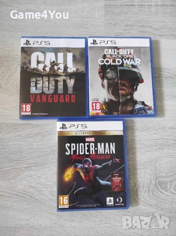 ps5 игри call of duty и spider-man