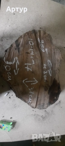 Дървени шайби от орех различни размери