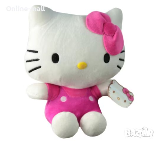 Плюшена играчка Hello Kitty, розова, 25см, снимка 1 - Плюшени играчки - 46787571