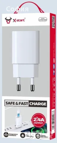 Единично USB Smart безопасно зарядно, снимка 6 - Оригинални зарядни - 47384364