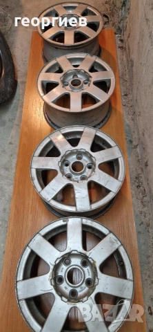5 Броя Алуминиеви джанти за Volkswagen 15 оригинални запазени, снимка 3 - Гуми и джанти - 54201858