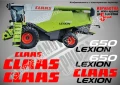 CLAAS Lexion 460 стикери надписи, снимка 7