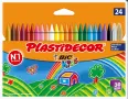 Bic Kids Plastidecor   Цветни восъчни моливи 24 бр. Моливите BIC Kids Plastidecor са чудесен ресурс , снимка 1