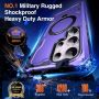 Chicfun Armour Defense Магнитен Калъф за Samsung Galaxy S24 Ultra - Пурпурен, снимка 3