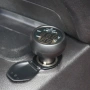 Дигитален уред 3 в 1 за автомобил - волтметър, термометър и USB зарядно, снимка 5