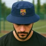 ФЕН футболни шапки с периферия, тип идиотка БАРСЕЛОНА / BARCELONA - два размера!, снимка 1