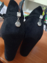 Черни токчета със заклепки, снимка 1 - Дамски обувки на ток - 45039328