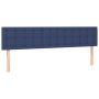 vidaXL Горни табли за легло, 2 бр, сини, 80x5x78/88 см, плат(SKU:346164, снимка 1 - Спални и легла - 45807911